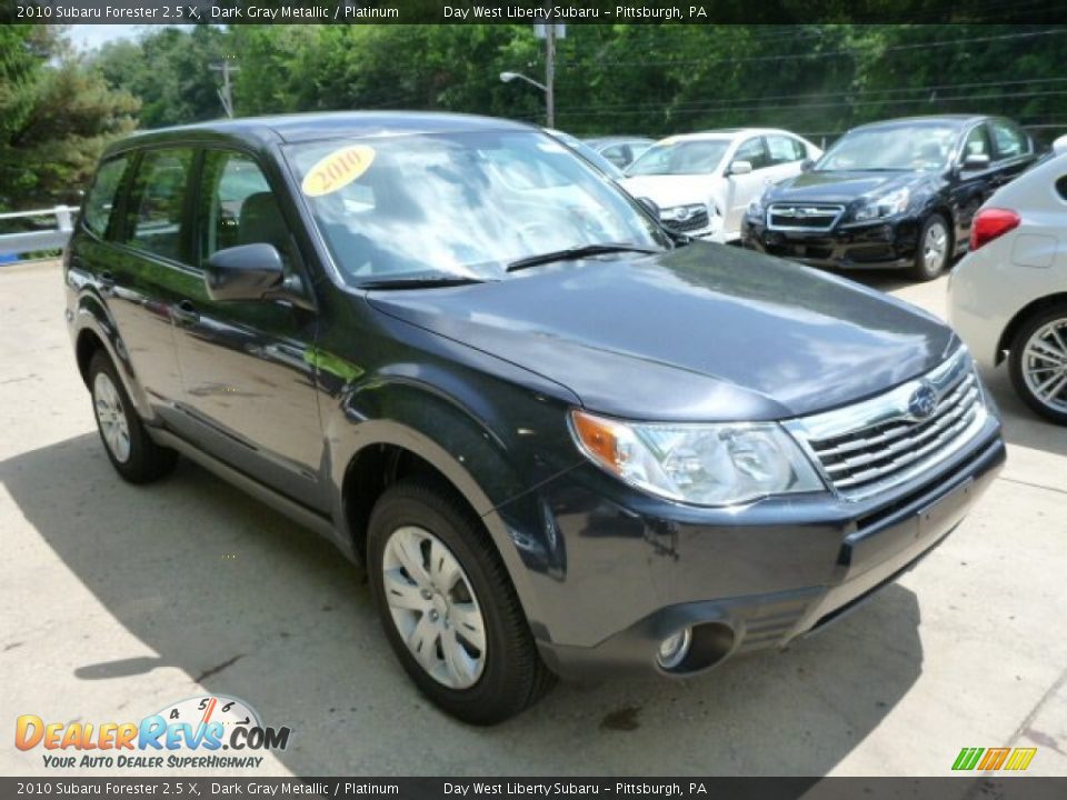 2010 Subaru Forester 2.5 X Dark Gray Metallic / Platinum Photo #7