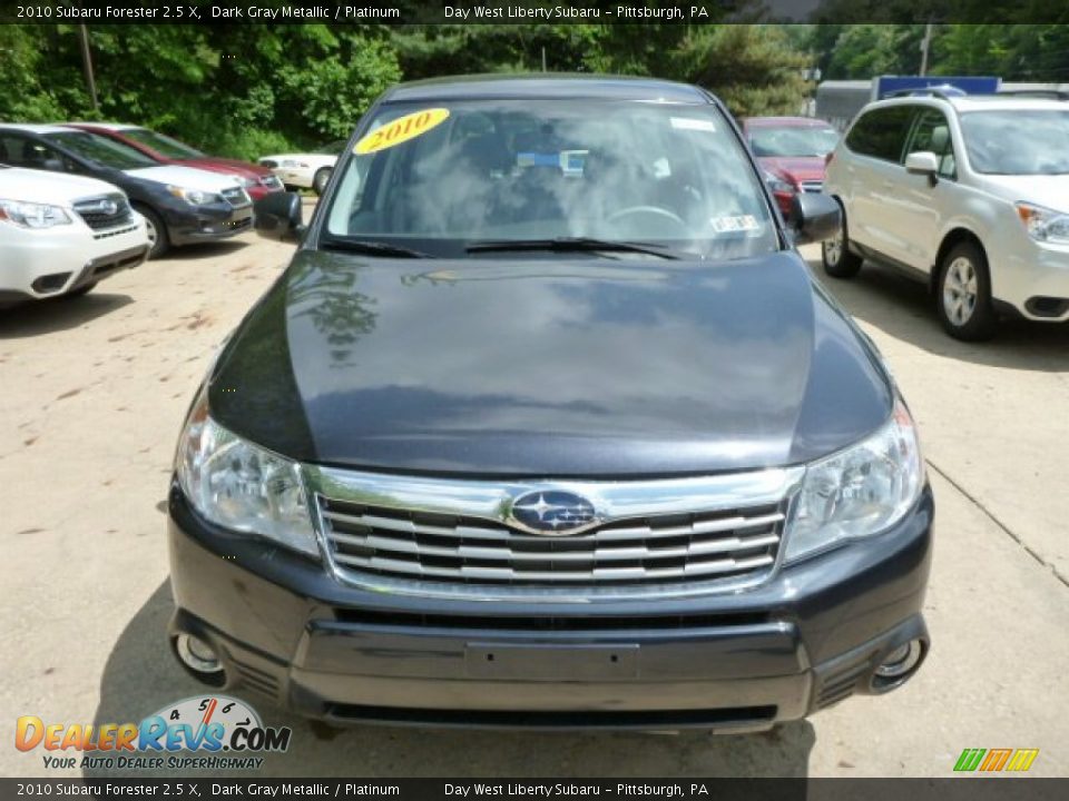 2010 Subaru Forester 2.5 X Dark Gray Metallic / Platinum Photo #8
