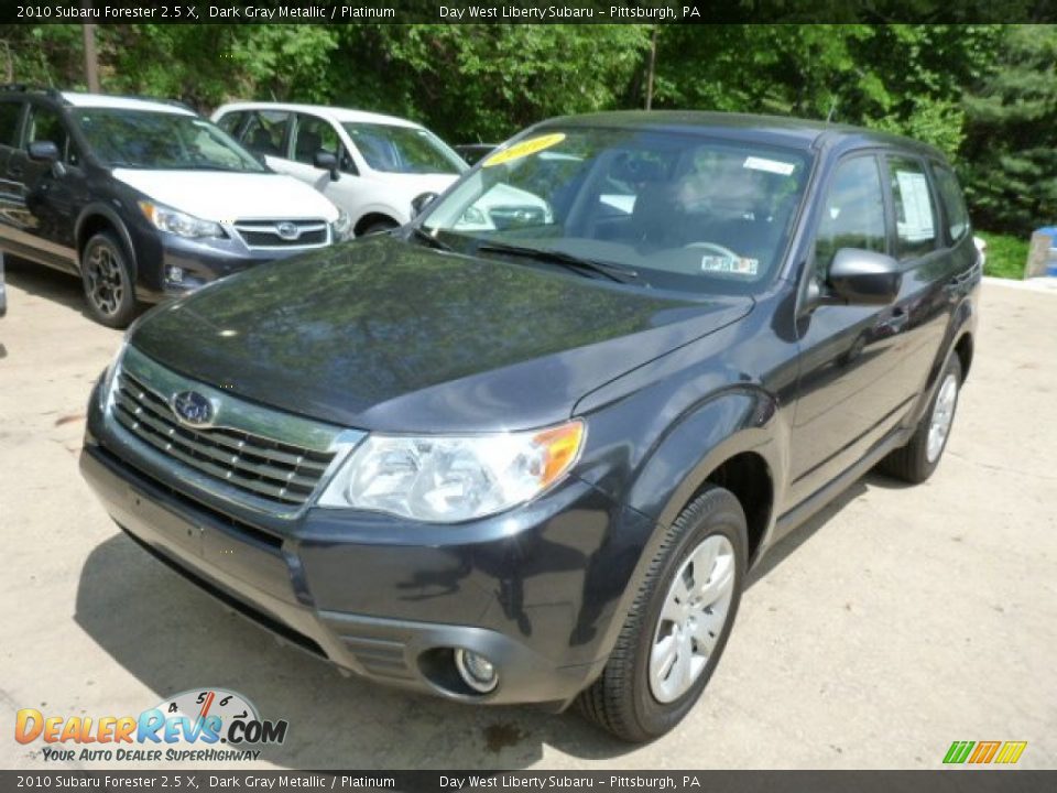 2010 Subaru Forester 2.5 X Dark Gray Metallic / Platinum Photo #9