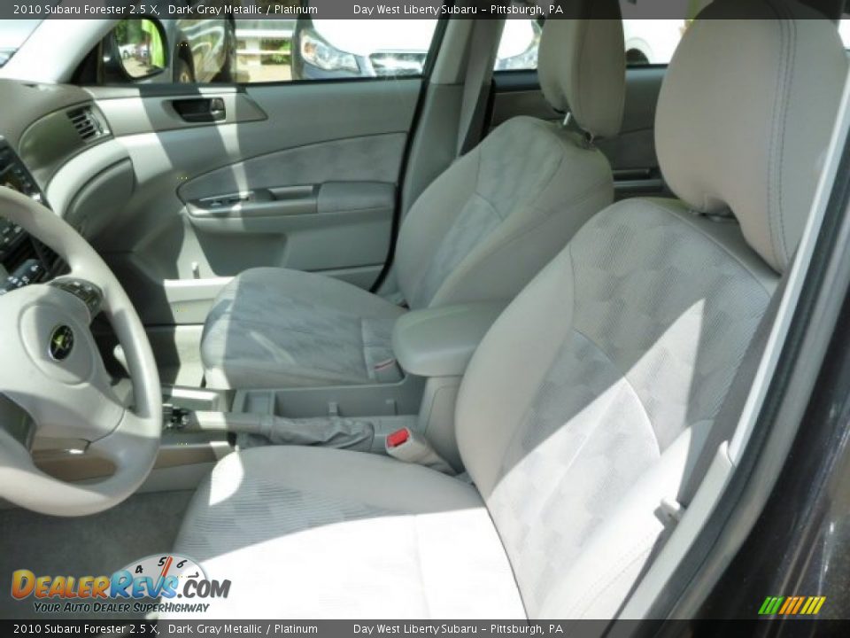 2010 Subaru Forester 2.5 X Dark Gray Metallic / Platinum Photo #11