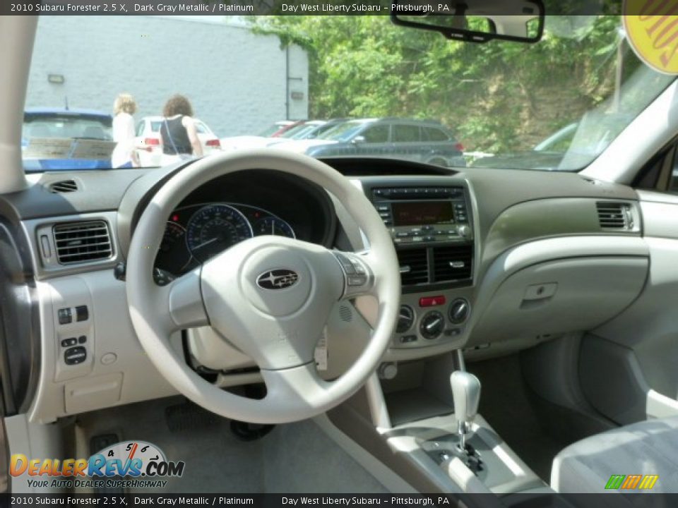 2010 Subaru Forester 2.5 X Dark Gray Metallic / Platinum Photo #13