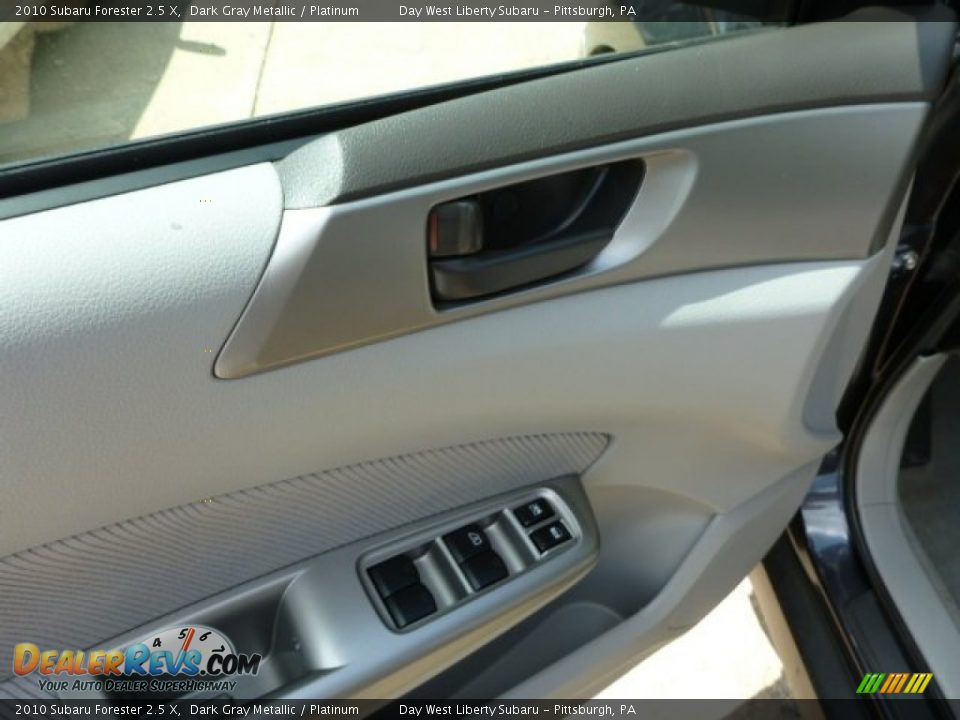 2010 Subaru Forester 2.5 X Dark Gray Metallic / Platinum Photo #15