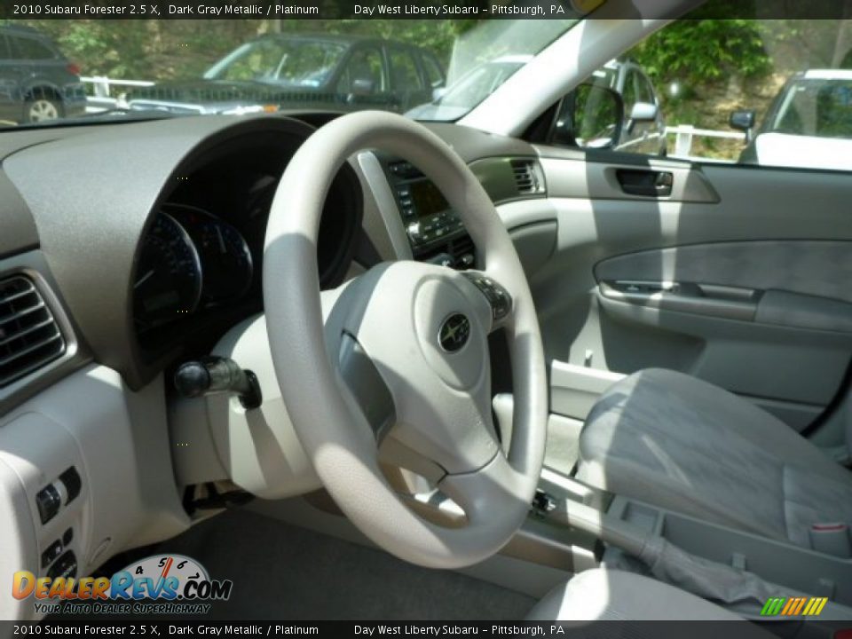 2010 Subaru Forester 2.5 X Dark Gray Metallic / Platinum Photo #16