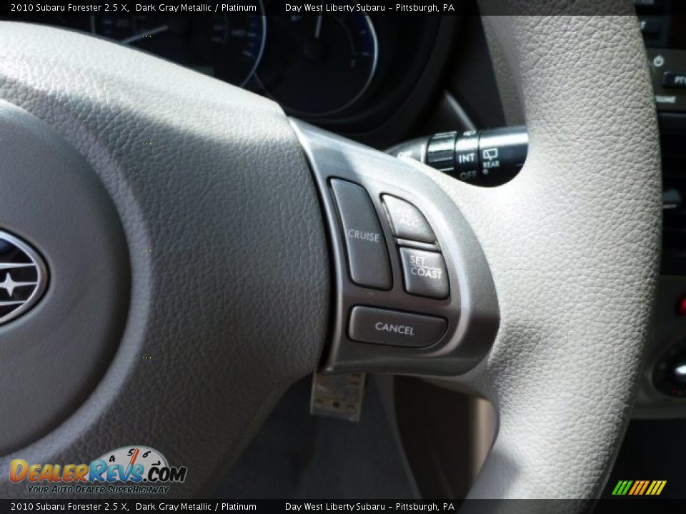 2010 Subaru Forester 2.5 X Dark Gray Metallic / Platinum Photo #18