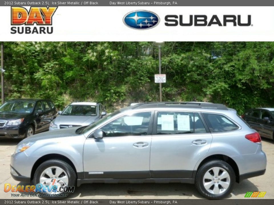 2012 Subaru Outback 2.5i Ice Silver Metallic / Off Black Photo #1