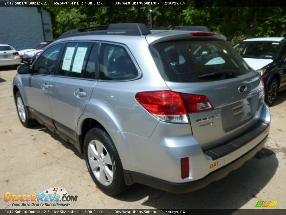 2012 Subaru Outback 2.5i Ice Silver Metallic / Off Black Photo #2