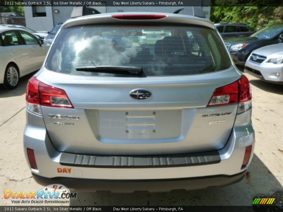 2012 Subaru Outback 2.5i Ice Silver Metallic / Off Black Photo #3