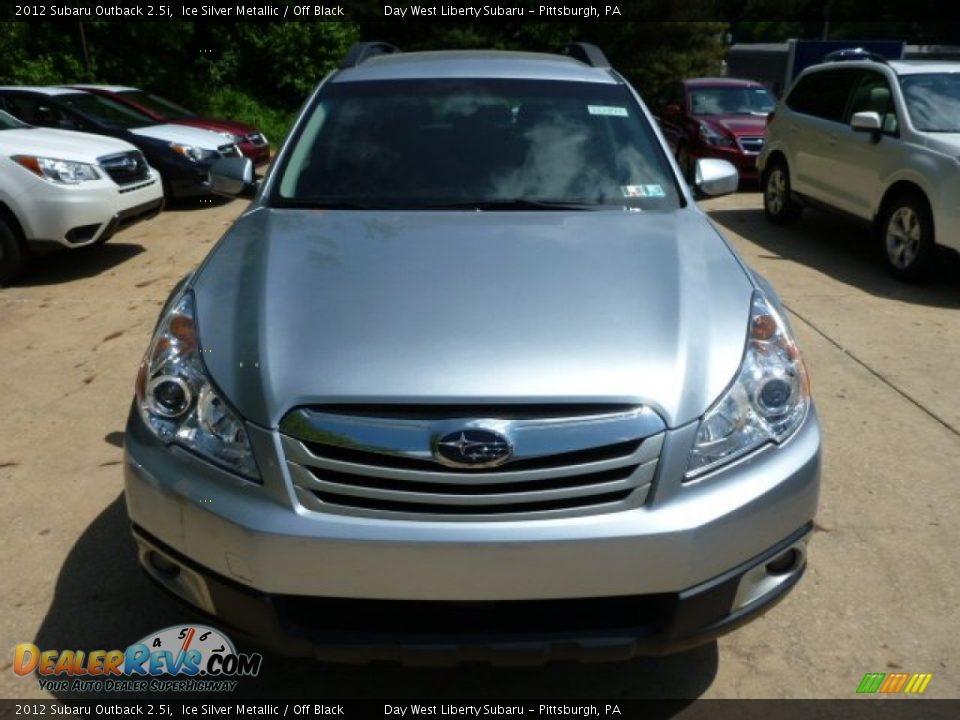 2012 Subaru Outback 2.5i Ice Silver Metallic / Off Black Photo #6