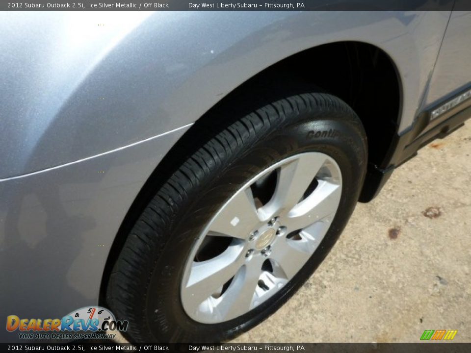 2012 Subaru Outback 2.5i Ice Silver Metallic / Off Black Photo #8