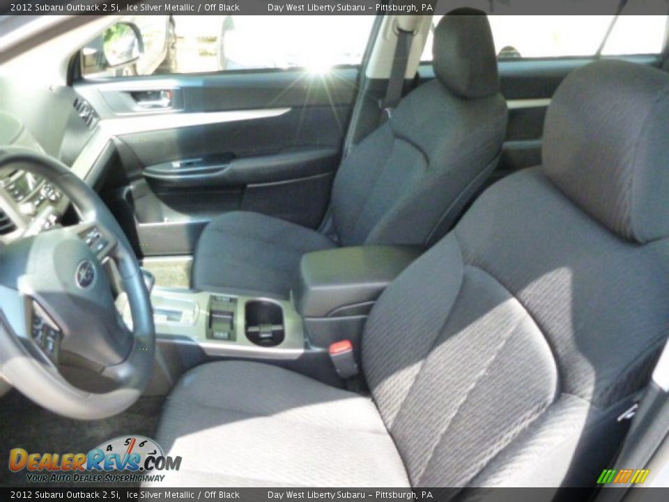 2012 Subaru Outback 2.5i Ice Silver Metallic / Off Black Photo #9