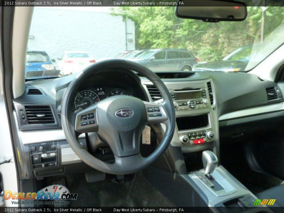 2012 Subaru Outback 2.5i Ice Silver Metallic / Off Black Photo #11