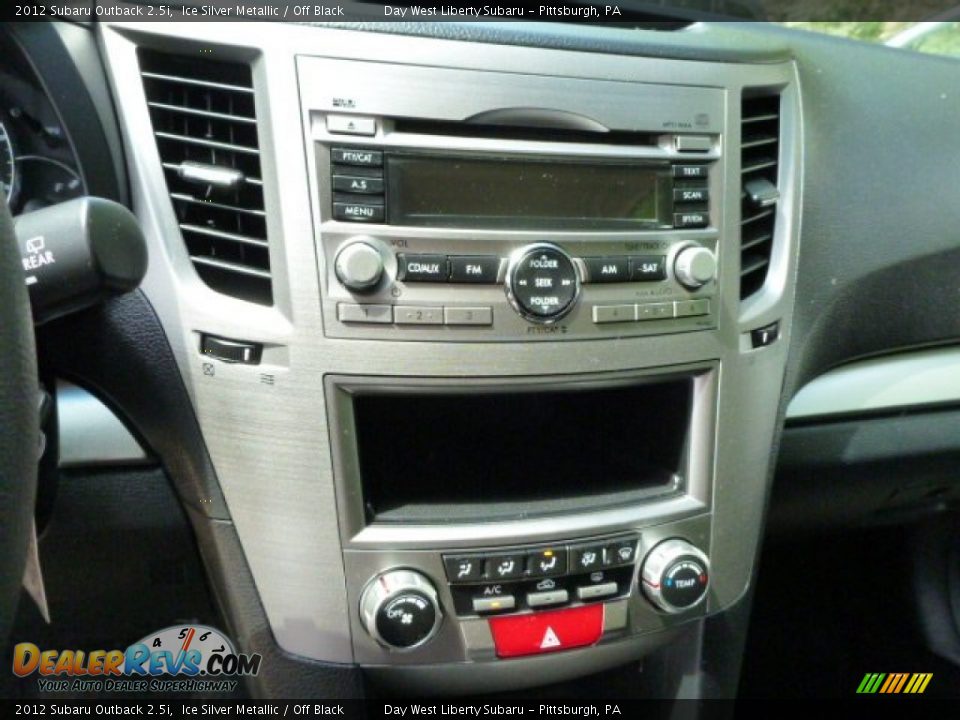 2012 Subaru Outback 2.5i Ice Silver Metallic / Off Black Photo #19