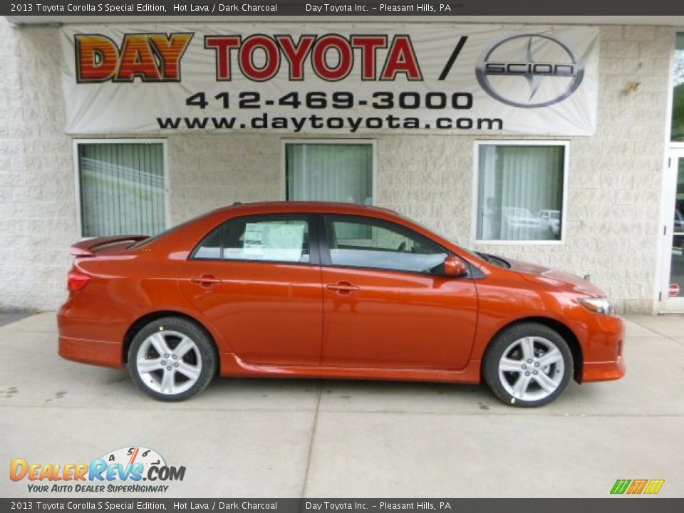 2013 Toyota Corolla S Special Edition Hot Lava / Dark Charcoal Photo #1