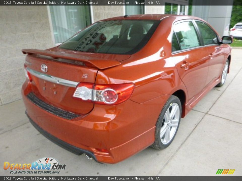 2013 Toyota Corolla S Special Edition Hot Lava / Dark Charcoal Photo #2