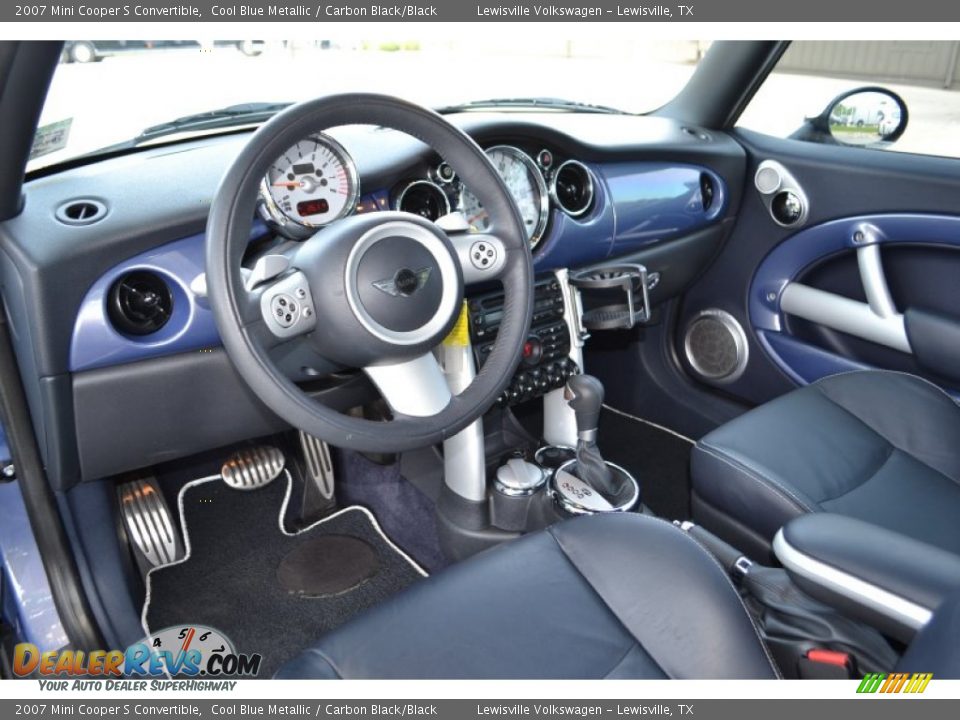Carbon Black/Black Interior - 2007 Mini Cooper S Convertible Photo #14