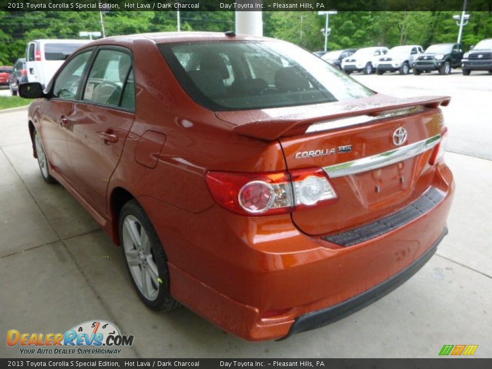 2013 Toyota Corolla S Special Edition Hot Lava / Dark Charcoal Photo #4