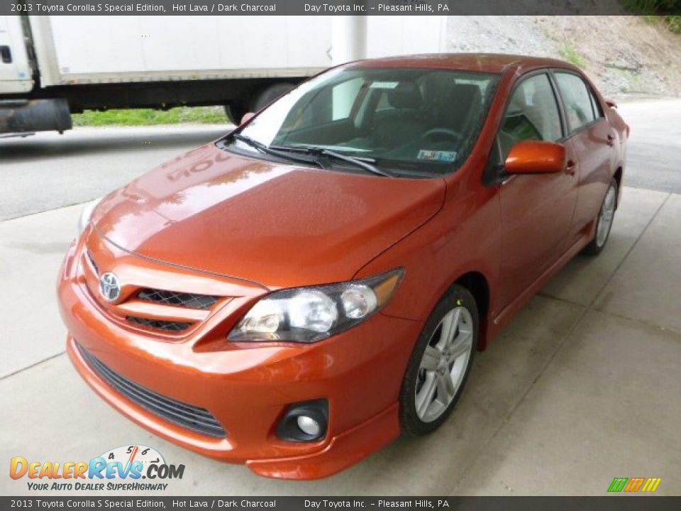 2013 Toyota Corolla S Special Edition Hot Lava / Dark Charcoal Photo #5