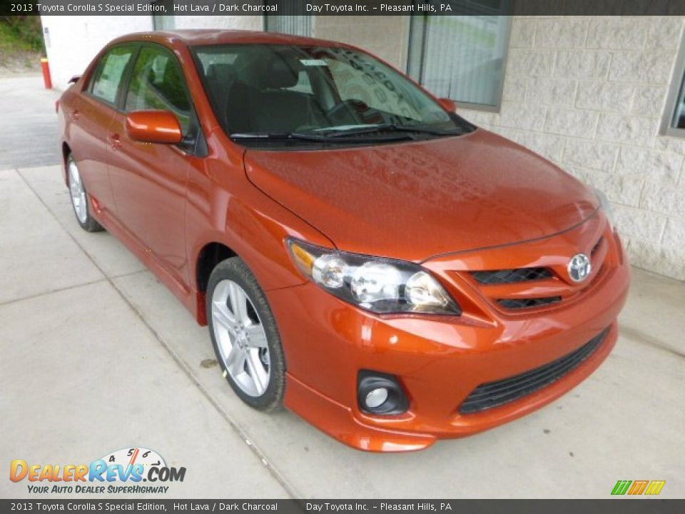 2013 Toyota Corolla S Special Edition Hot Lava / Dark Charcoal Photo #7