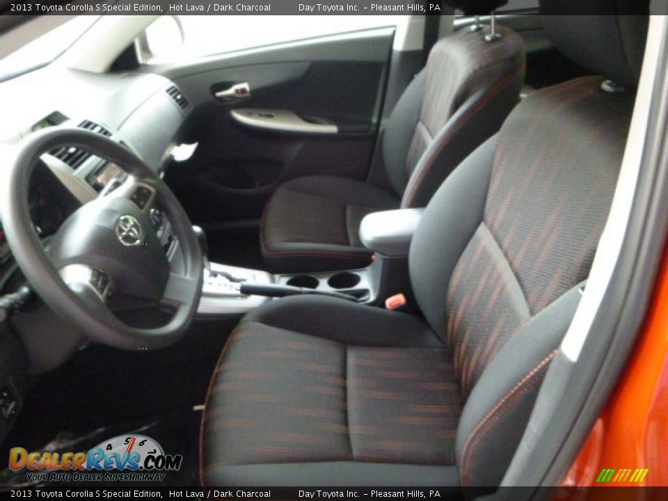 2013 Toyota Corolla S Special Edition Hot Lava / Dark Charcoal Photo #13