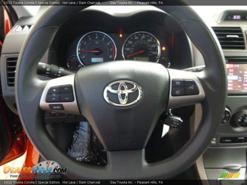 2013 Toyota Corolla S Special Edition Hot Lava / Dark Charcoal Photo #17