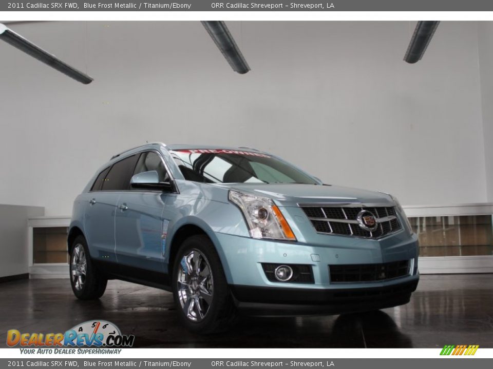 2011 Cadillac SRX FWD Blue Frost Metallic / Titanium/Ebony Photo #1