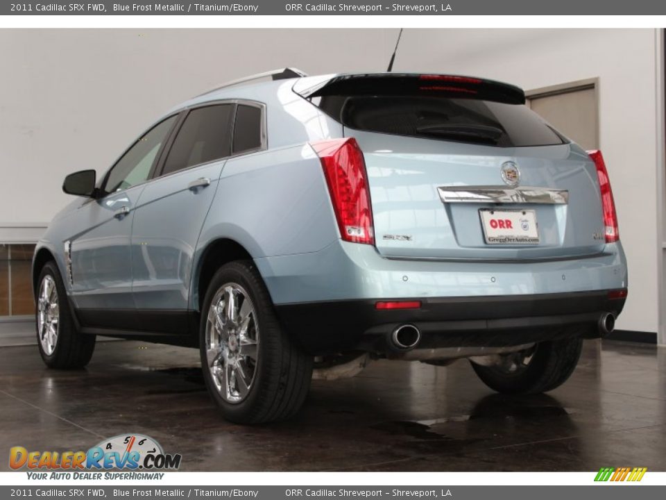 2011 Cadillac SRX FWD Blue Frost Metallic / Titanium/Ebony Photo #4