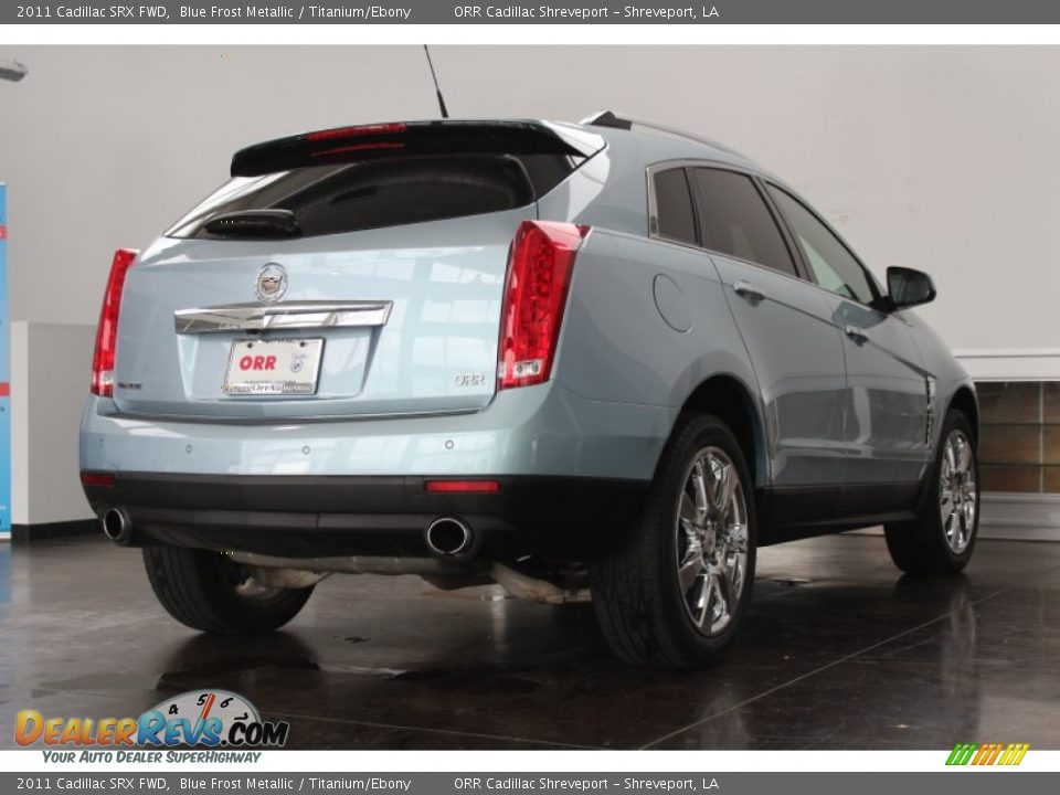 2011 Cadillac SRX FWD Blue Frost Metallic / Titanium/Ebony Photo #5