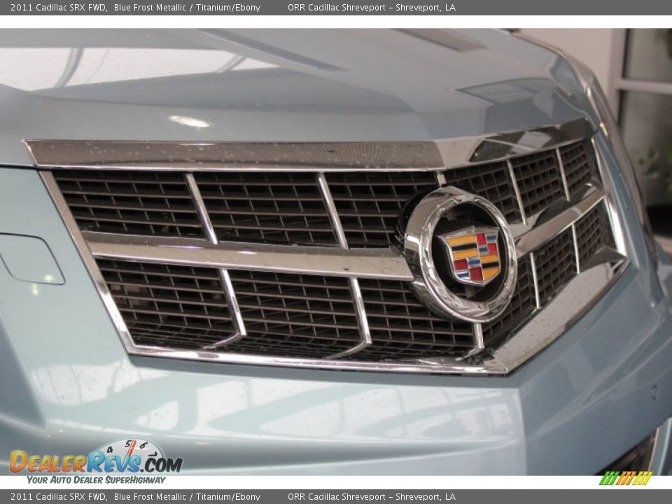 2011 Cadillac SRX FWD Blue Frost Metallic / Titanium/Ebony Photo #10