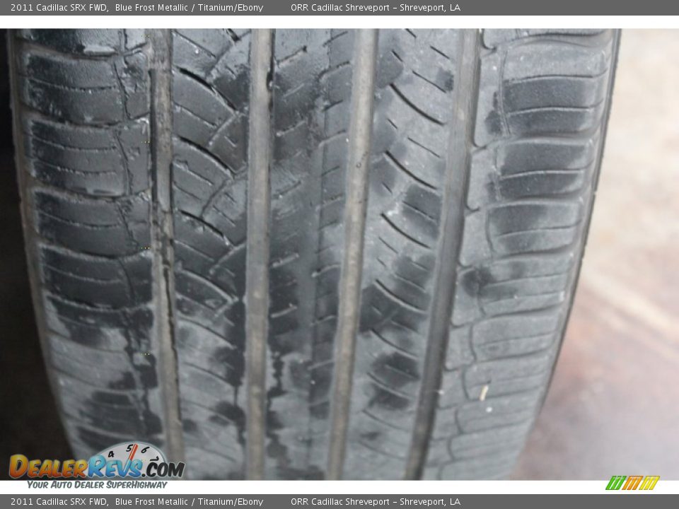 2011 Cadillac SRX FWD Blue Frost Metallic / Titanium/Ebony Photo #12