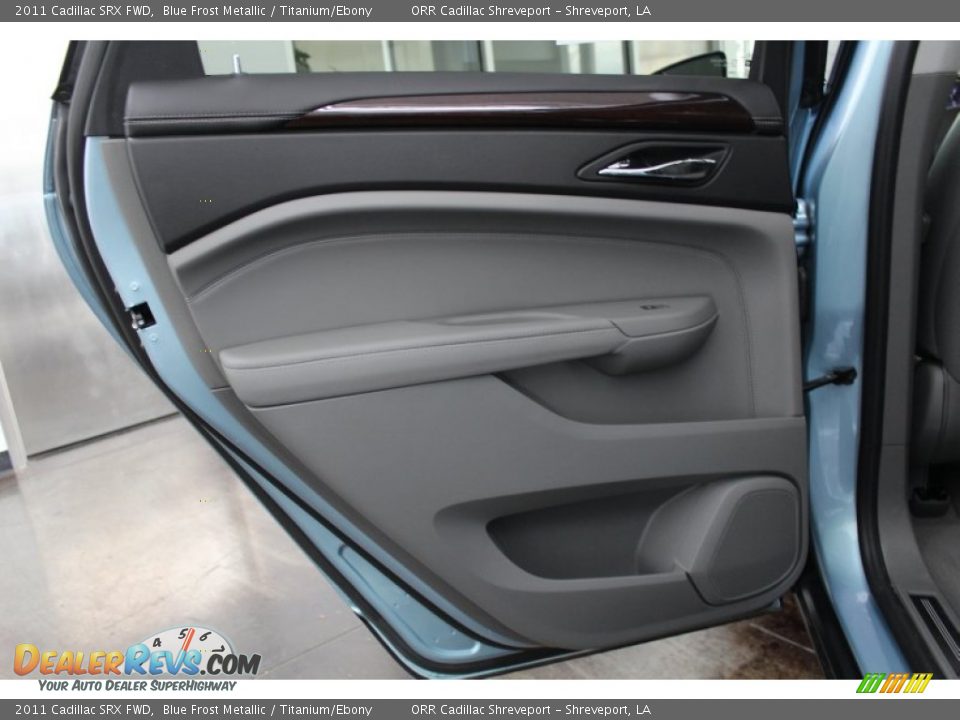 2011 Cadillac SRX FWD Blue Frost Metallic / Titanium/Ebony Photo #20