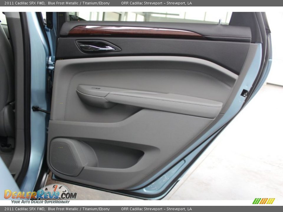 2011 Cadillac SRX FWD Blue Frost Metallic / Titanium/Ebony Photo #22