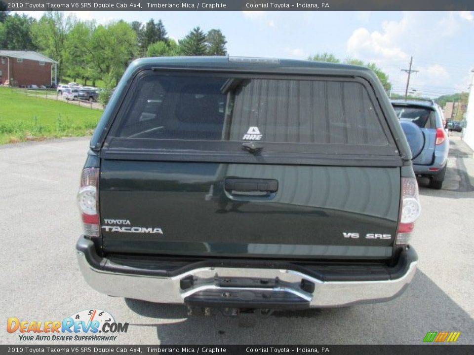 2010 Toyota Tacoma V6 SR5 Double Cab 4x4 Timberland Mica / Graphite Photo #7