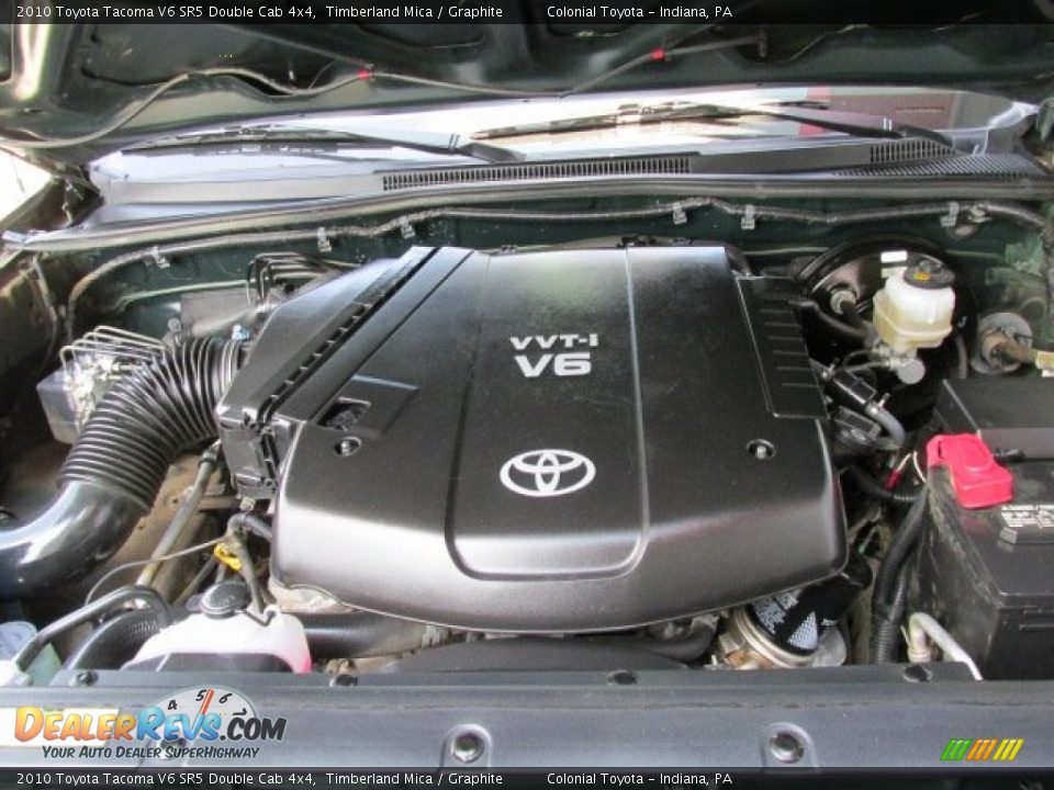 2010 Toyota Tacoma V6 SR5 Double Cab 4x4 Timberland Mica / Graphite Photo #10