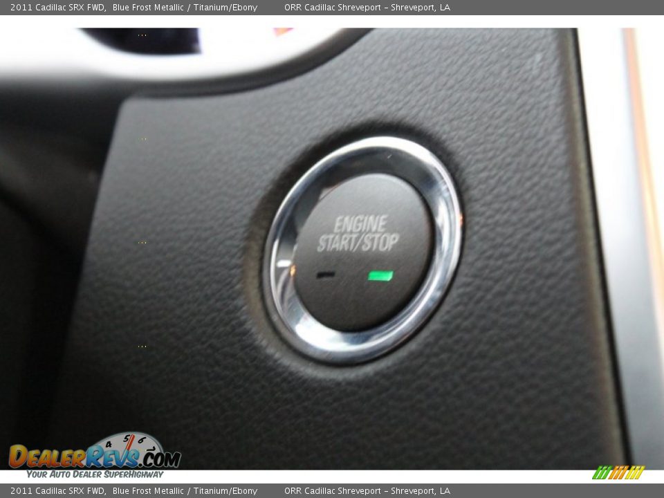 2011 Cadillac SRX FWD Blue Frost Metallic / Titanium/Ebony Photo #31
