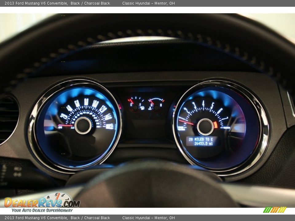 2013 Ford Mustang V6 Convertible Black / Charcoal Black Photo #8