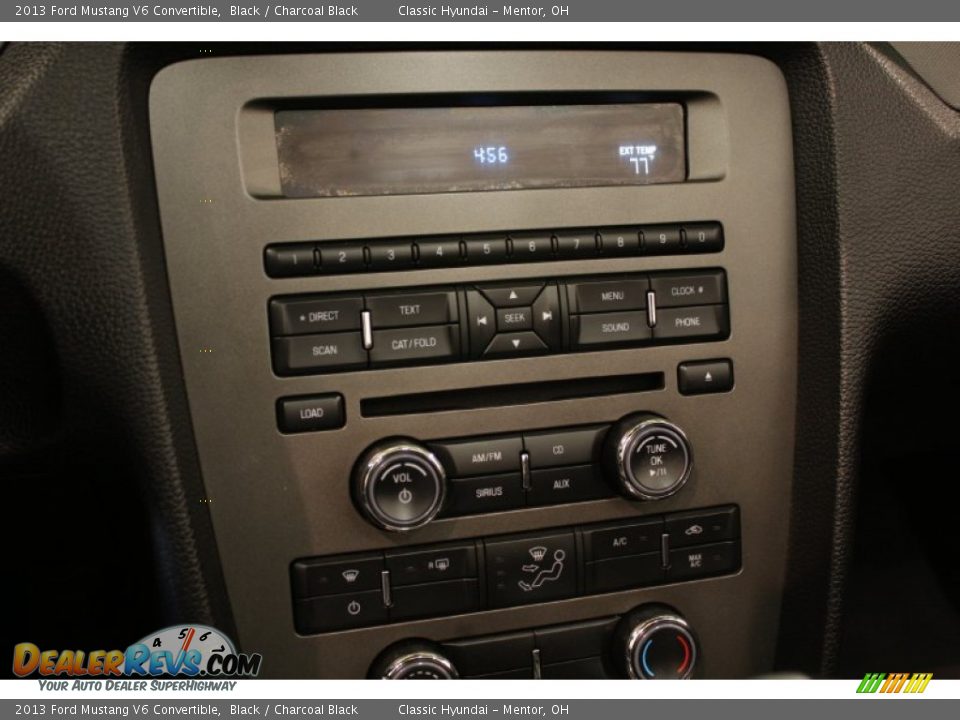 2013 Ford Mustang V6 Convertible Black / Charcoal Black Photo #10