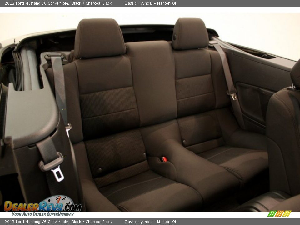 2013 Ford Mustang V6 Convertible Black / Charcoal Black Photo #14