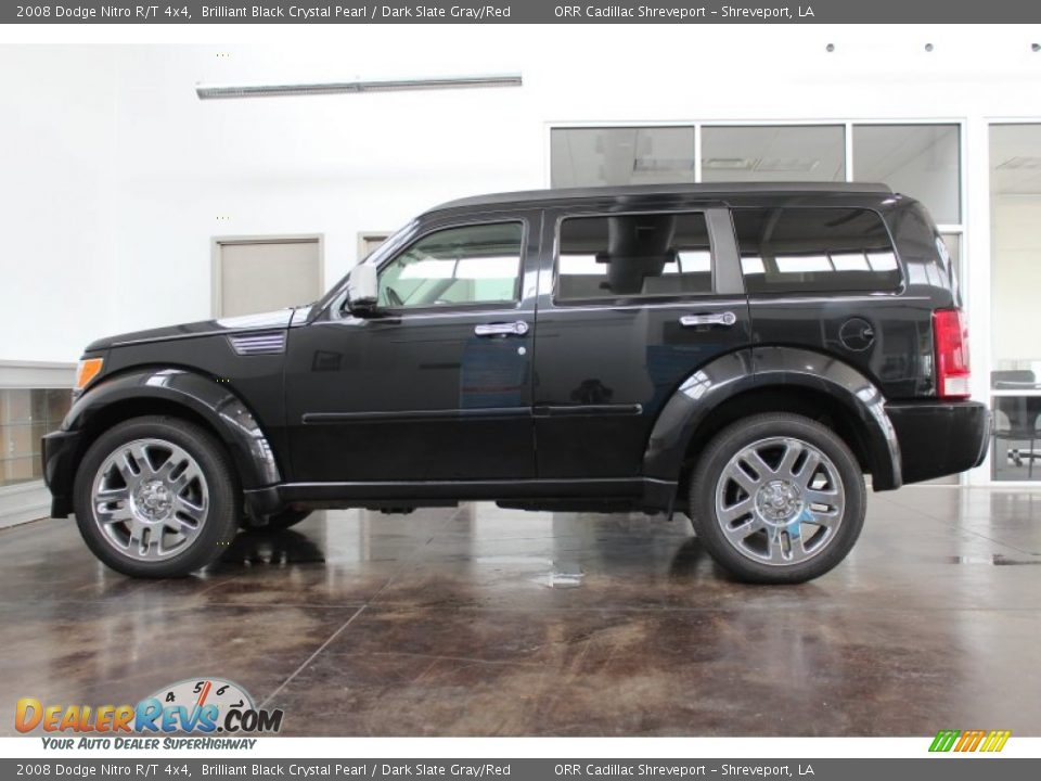 Brilliant Black Crystal Pearl 2008 Dodge Nitro R/T 4x4 Photo #6