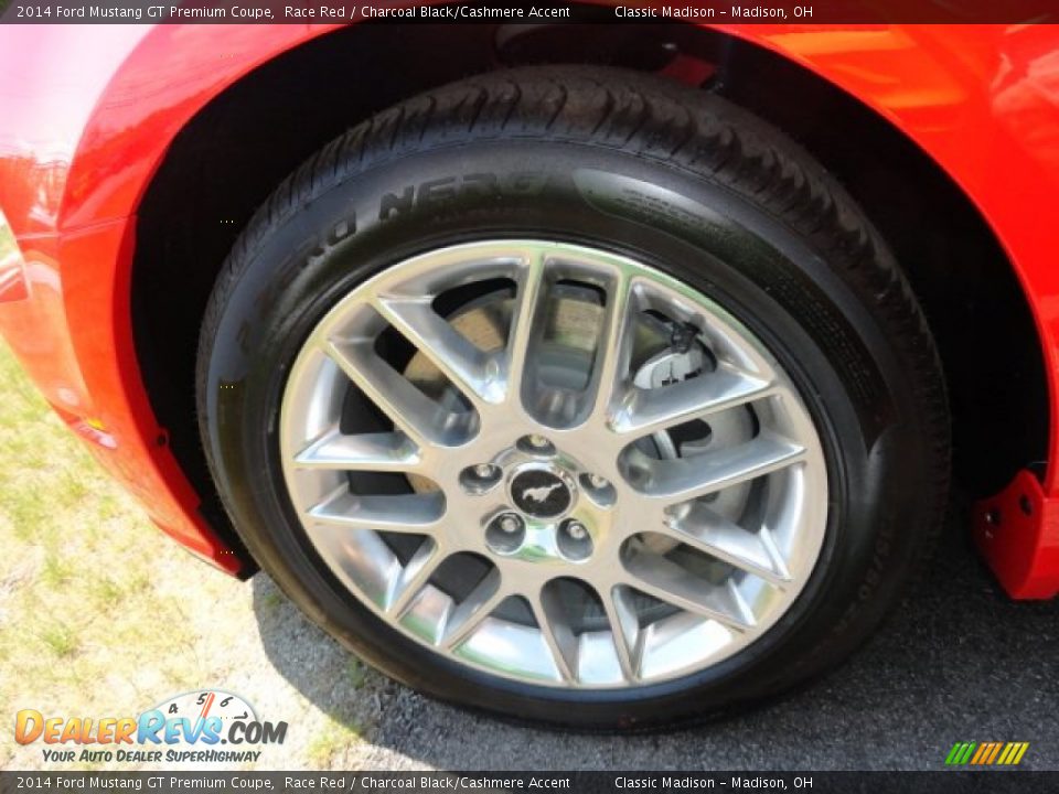 2014 Ford Mustang GT Premium Coupe Race Red / Charcoal Black/Cashmere Accent Photo #4