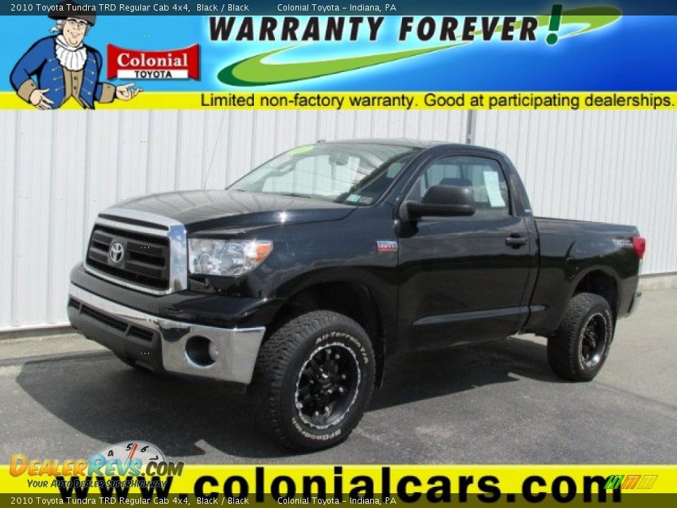 2010 Toyota Tundra TRD Regular Cab 4x4 Black / Black Photo #1