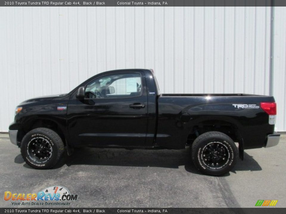 Black 2010 Toyota Tundra TRD Regular Cab 4x4 Photo #2