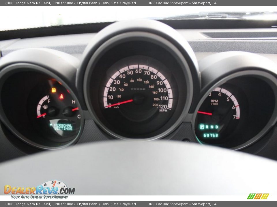 2008 Dodge Nitro R/T 4x4 Gauges Photo #14