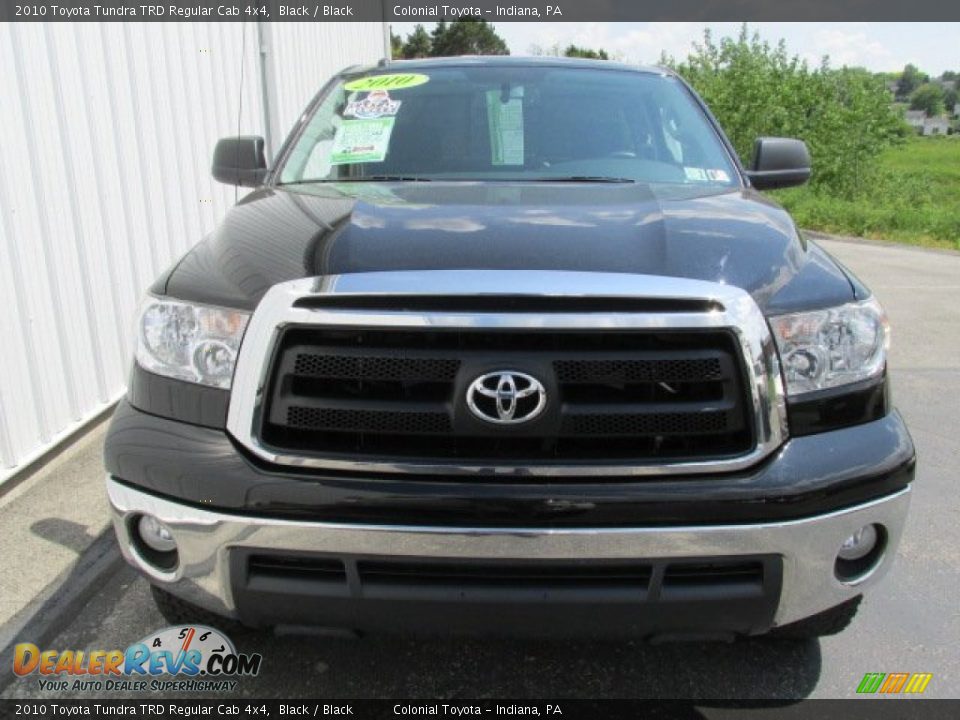 2010 Toyota Tundra TRD Regular Cab 4x4 Black / Black Photo #3