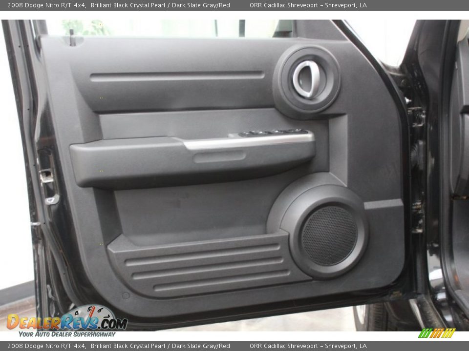 2008 Dodge Nitro R/T 4x4 Brilliant Black Crystal Pearl / Dark Slate Gray/Red Photo #16