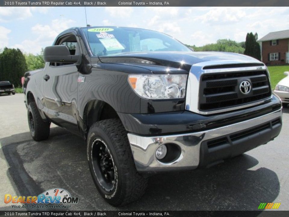 2010 Toyota Tundra TRD Regular Cab 4x4 Black / Black Photo #6