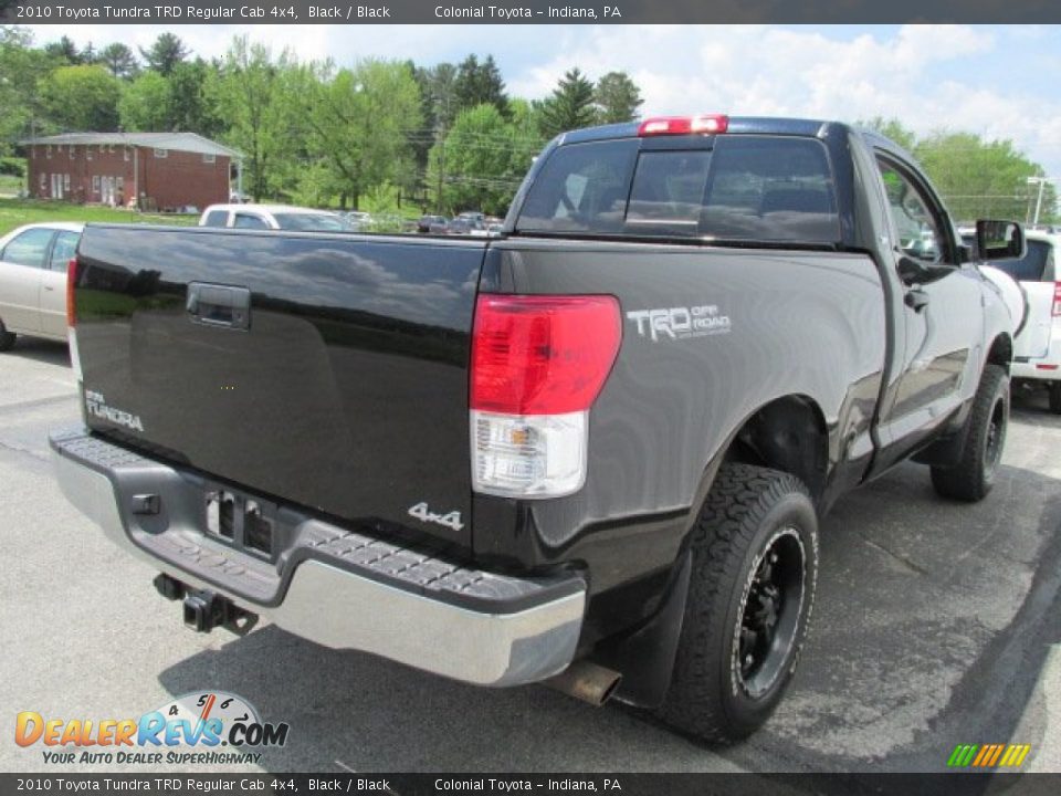 2010 Toyota Tundra TRD Regular Cab 4x4 Black / Black Photo #7