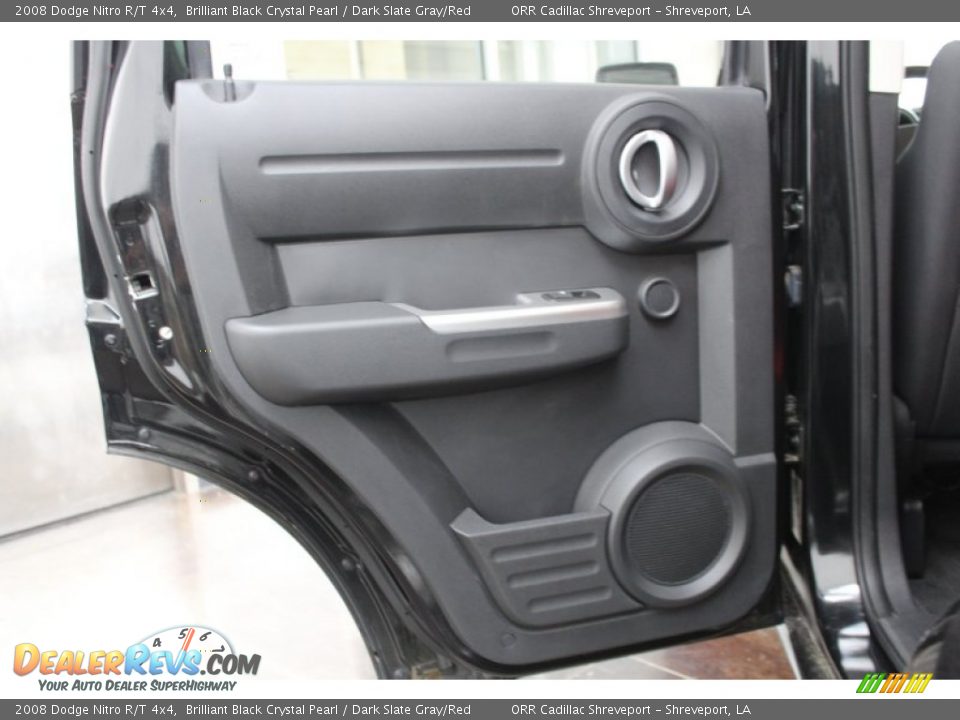 2008 Dodge Nitro R/T 4x4 Brilliant Black Crystal Pearl / Dark Slate Gray/Red Photo #20