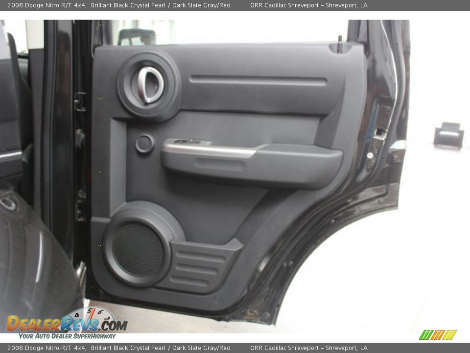 2008 Dodge Nitro R/T 4x4 Brilliant Black Crystal Pearl / Dark Slate Gray/Red Photo #22