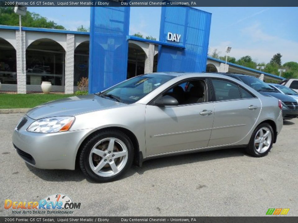 2006 Pontiac G6 GT Sedan Liquid Silver Metallic / Ebony Photo #1