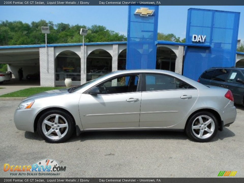 2006 Pontiac G6 GT Sedan Liquid Silver Metallic / Ebony Photo #2